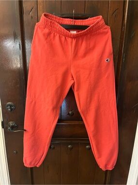 Champion Coral-Red Fleece Joggers